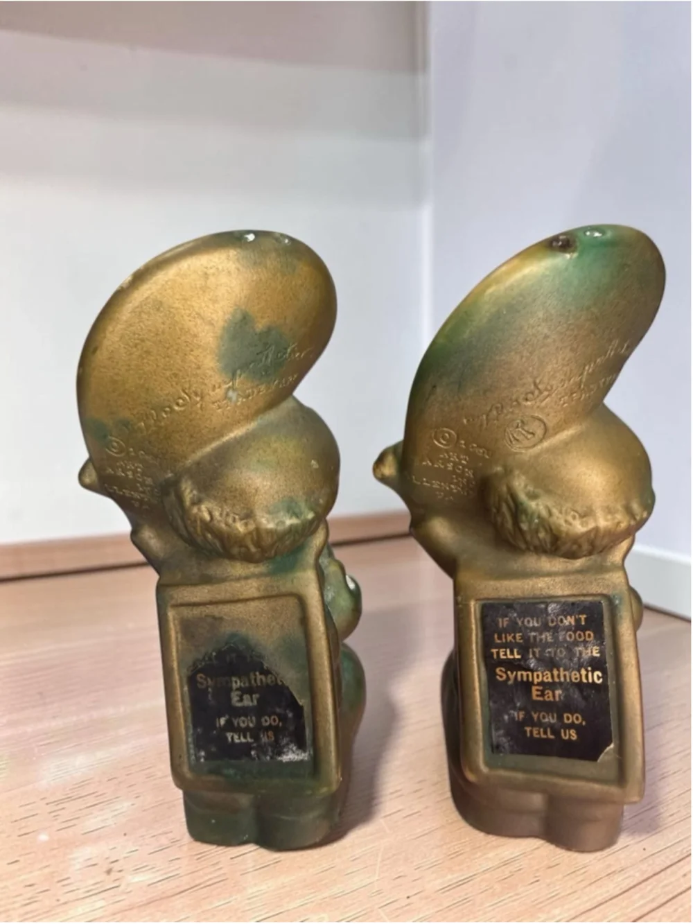 Vintage 1956 Art Anson “The Sympathetic Ear” Novelty Pixie Salt or Pepper Shaker